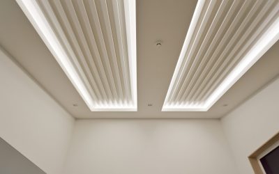 Decorate the ceiling with temba board and install lighting